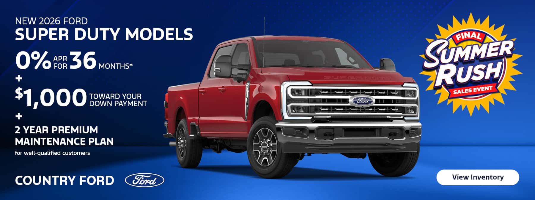 Save on New 2026 Ford Super Duty Models in Tyndall, SD