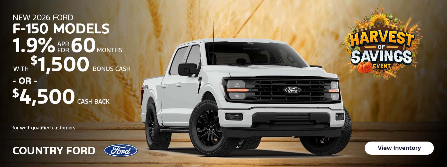 Save on a New 2026 Ford F-150!