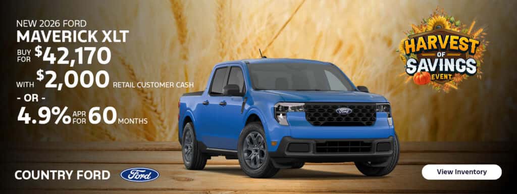 Save on a New 2026 Ford Maverick XLT!