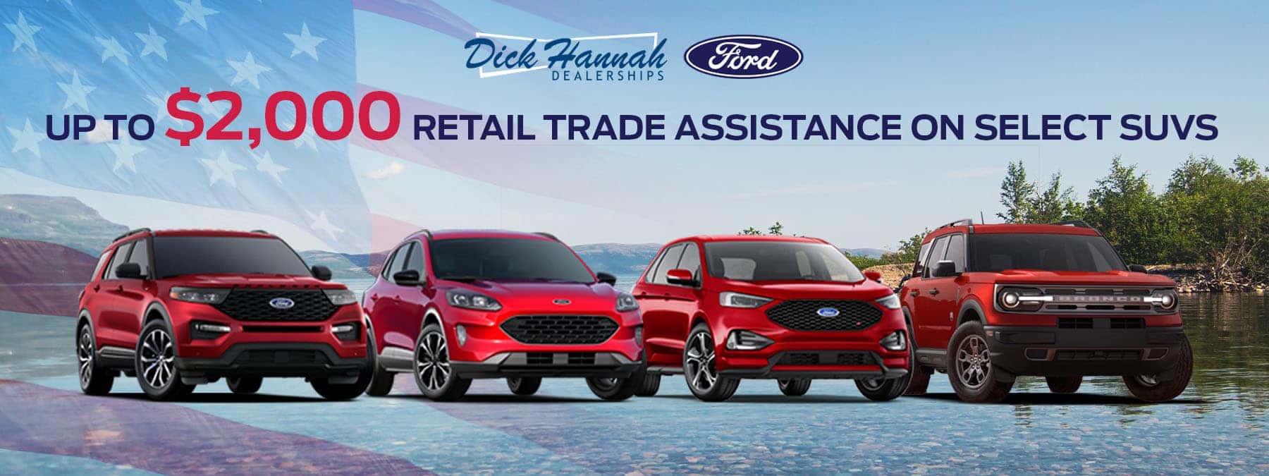 Up to $2,000 Retail Trade Assistance on Select SUVs