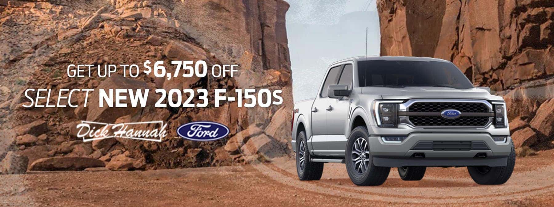 Get up to $6,750 off of select new 2023 F-150s