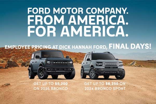 2025 Bronco, 2024 Bronco Sport