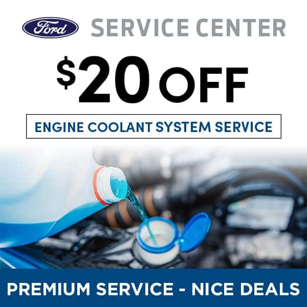 $20 off engine coolant system service