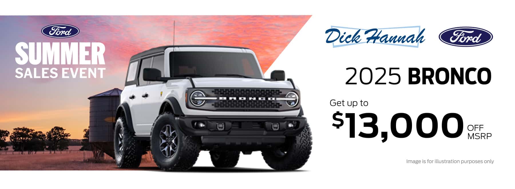 Get up to $13000 off MSRP on all 25 Bronco's