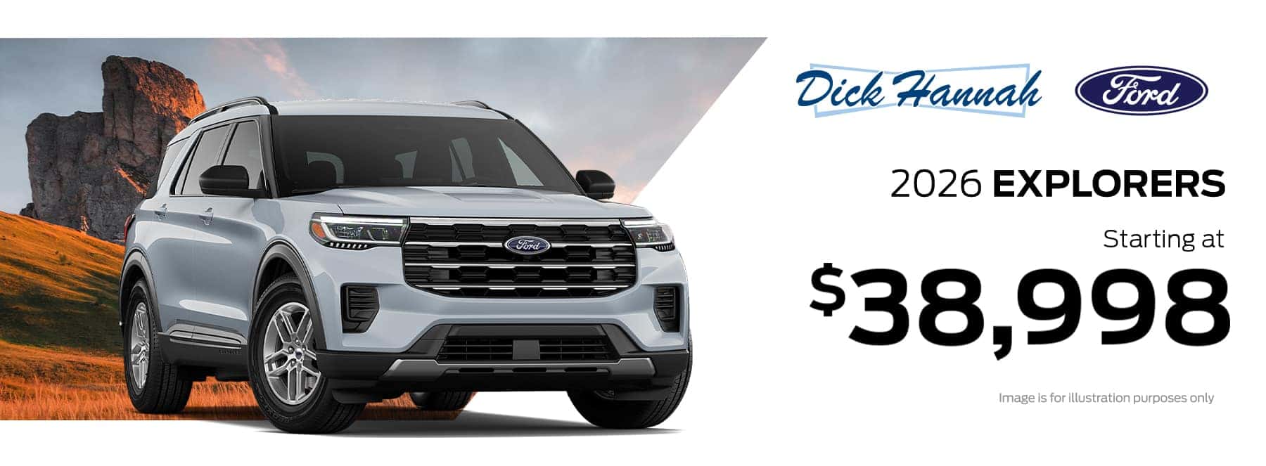 2026 Ford Explorers Starting at $38998