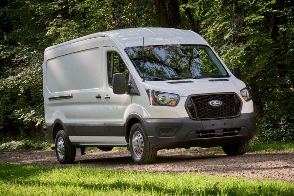 Front Side View of the Ford Transit Van