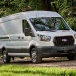 Front Side View of the Ford Transit Van