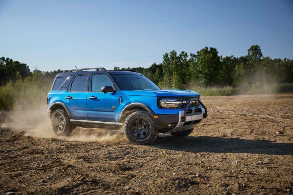 Velocity Blue 2025 Ford Bronco Sport passenger side
