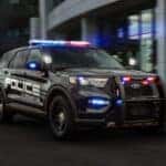 The Elegant Front Of The New Ford Police Car