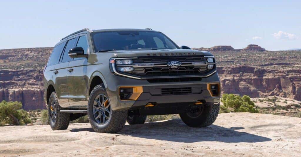 The Brand-New 2025 Ford Expedition, Epically Parked On Sand Hill, With Hills And Grass In The Background