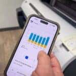 A Customer Using The Ford Pro App For Their Ford Vehicle