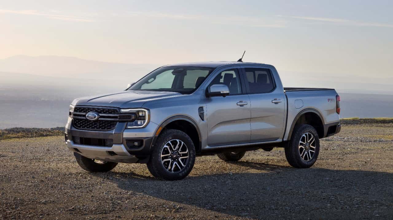 All new Ford Ranger Front Side View