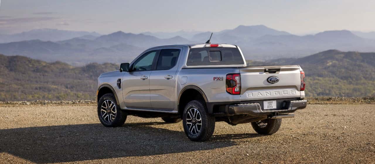 All new Ford Ranger Rear Side View