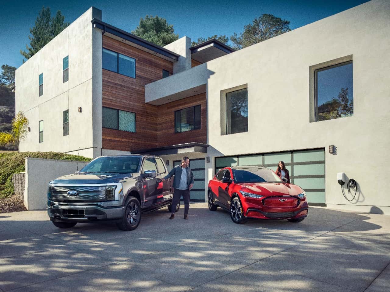 F-150 Lightning and Mustang Mach-E Charging at Home