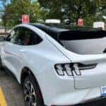 The Mach-E at A Tesla Supercharger Station