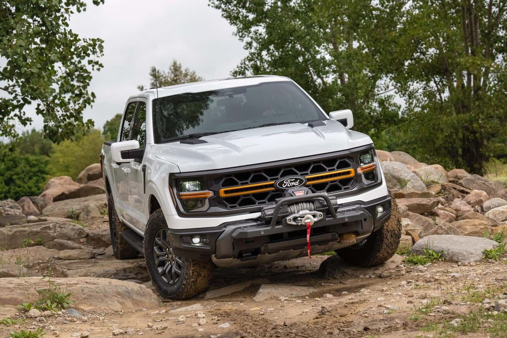 The White Exterior Of The Fierce 2024 Ford F-150 Termor