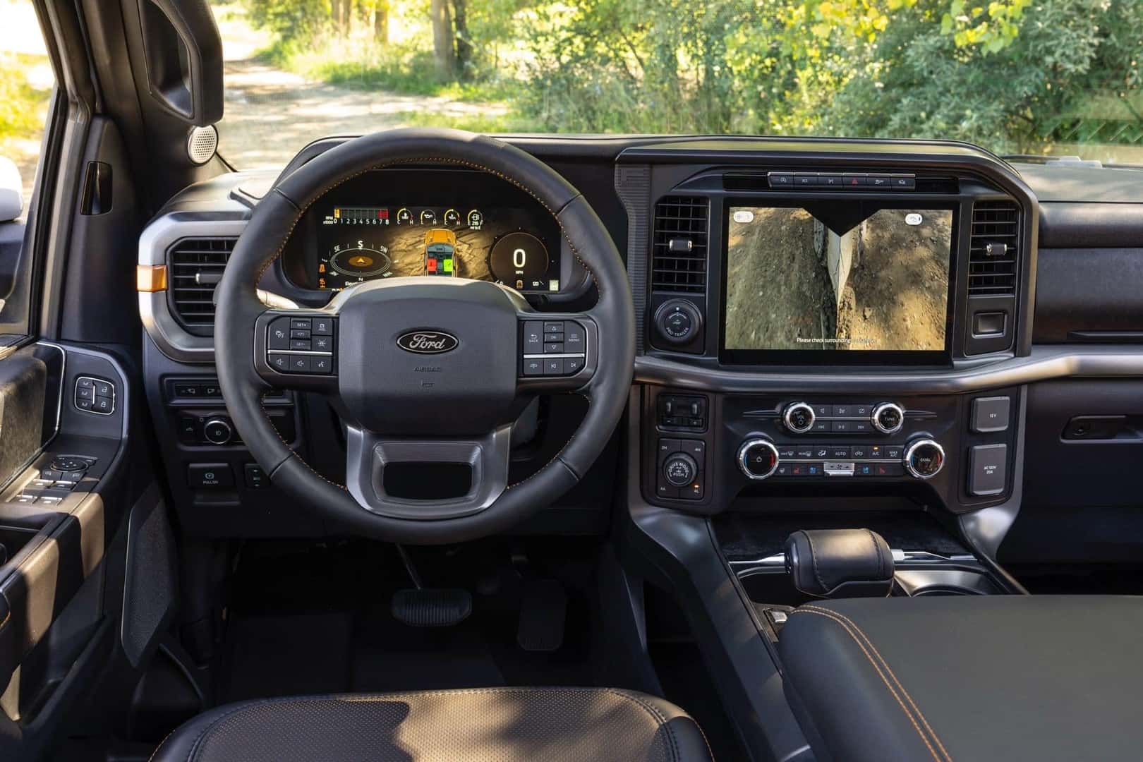 The Good Looking Steering Wheel Of The Roomy 2024 Ford F-150 Tremor