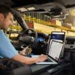 The Convenient Workspace Of The Ford F-150 Lightning's Interior