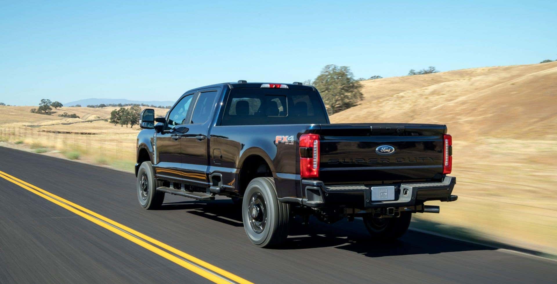 The Black Back Exterior Of The Winner Of The Ike Gauntlet: The 2023 Ford F-250