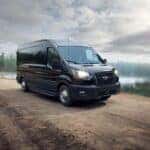 The Roomy And Powerful 2025 Ford Transit 350 Van, Cruising On The Dirt Road