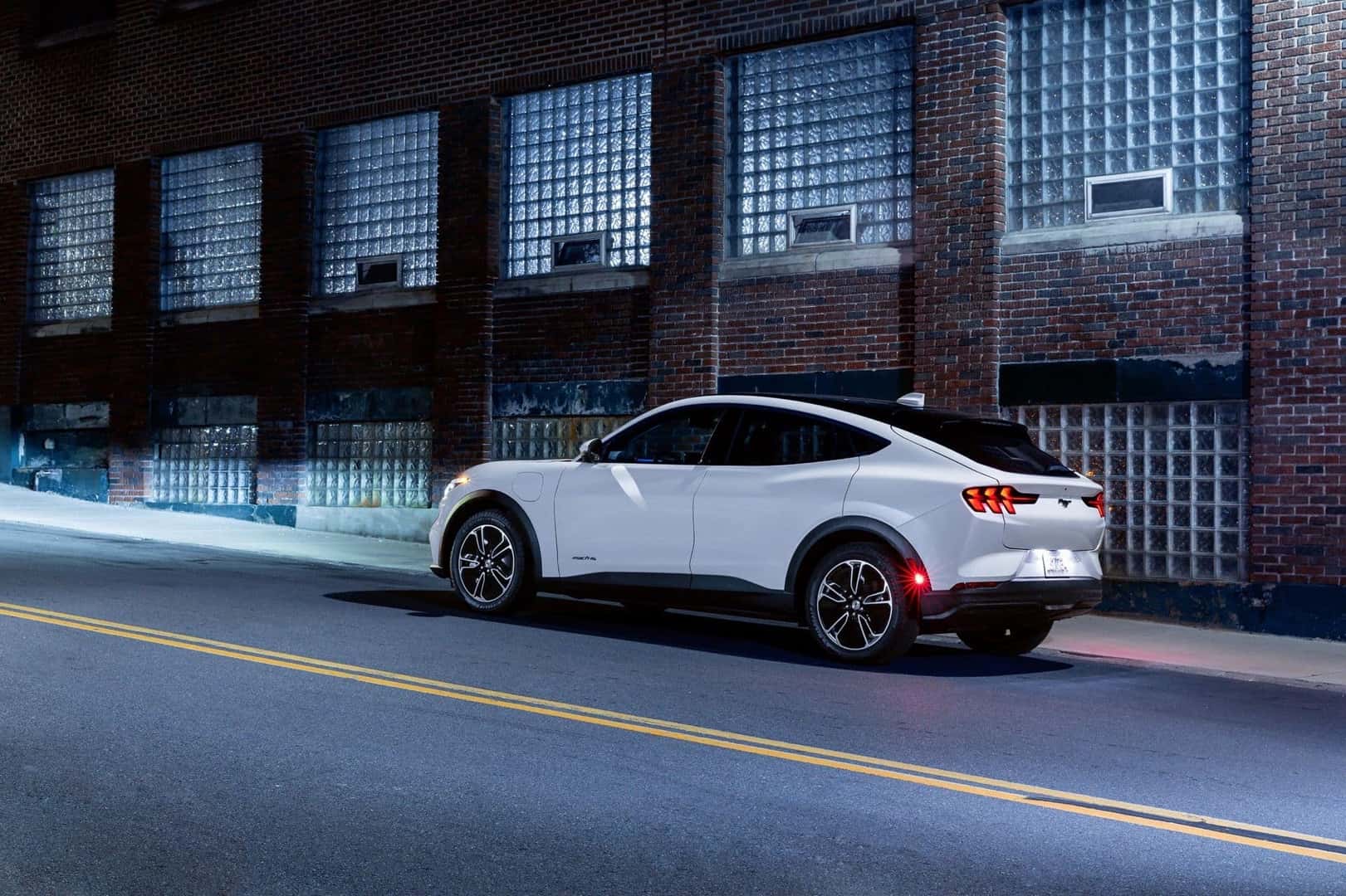 The Fabulous 2021 Mustang Mach-E Driving In The Night Time