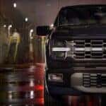 The Intimidatingly Powerful Front Interior Of The High-Performance 2025 F-150 Lobo Package