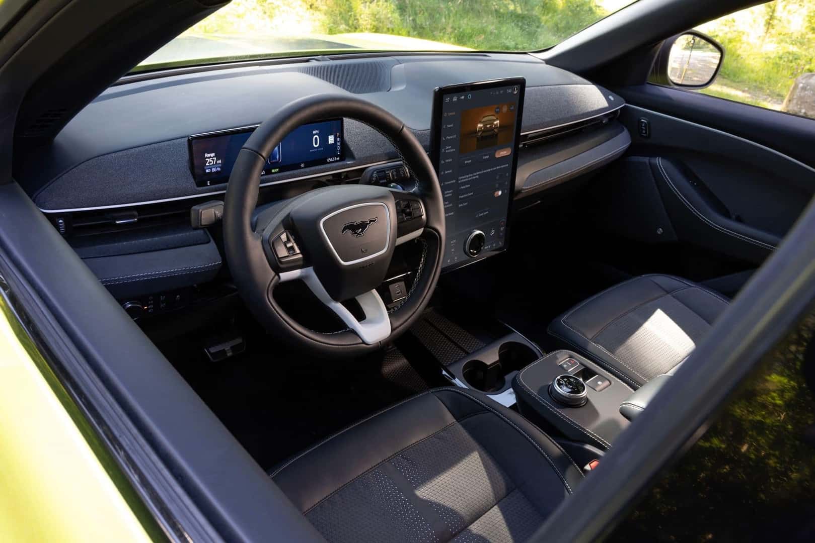 The Ford Mustang's Family Sized Front Interior