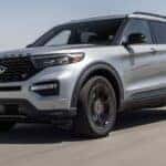 2023 Ford Explorer ST driving down a road