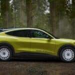 Mustang Mach-E Rally in the woods