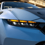 Close-up of 2025 Ford Mustang GTD headlight