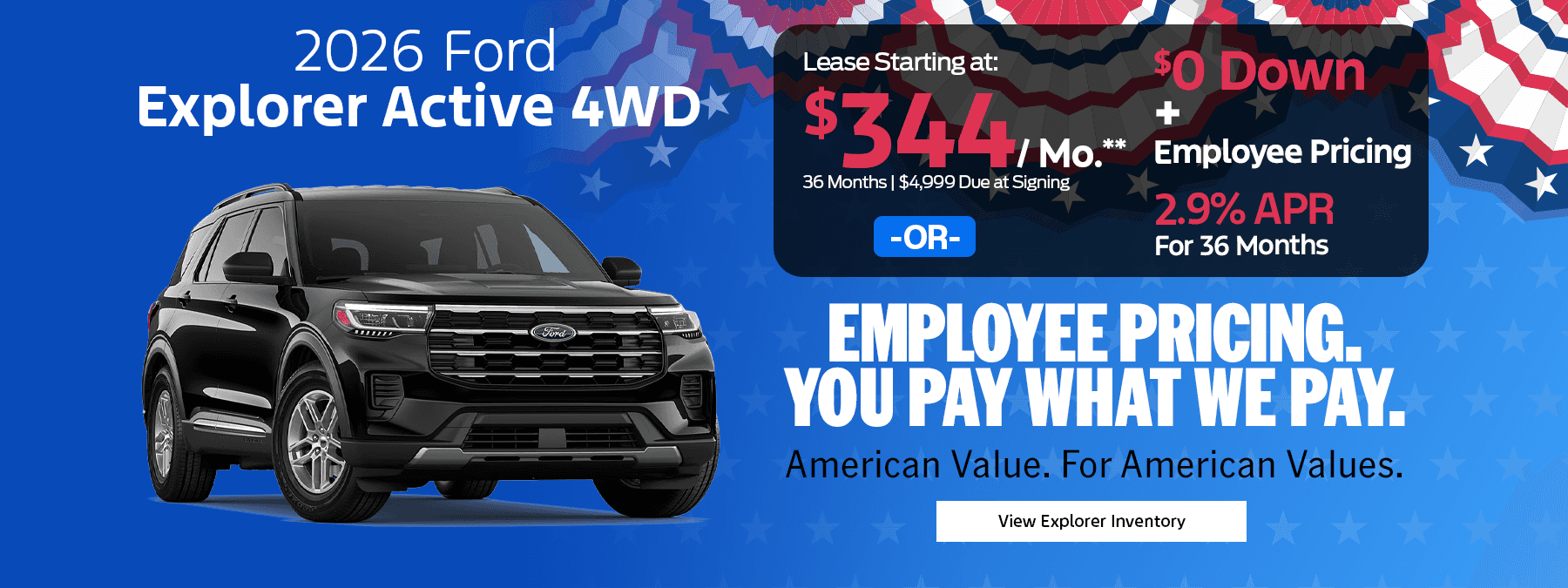 Ford Explorer Special Offer Sacramento, CA