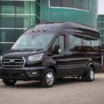 A Black Ford Van