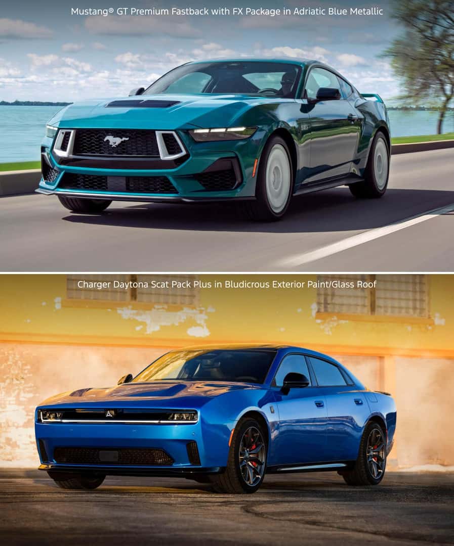 Ford Mustang vs. Dodge Charger Trims & Options