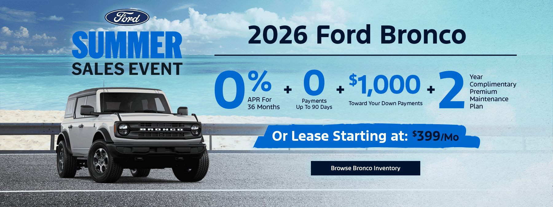 Ford Bronco Special Offers Sacramento, CA