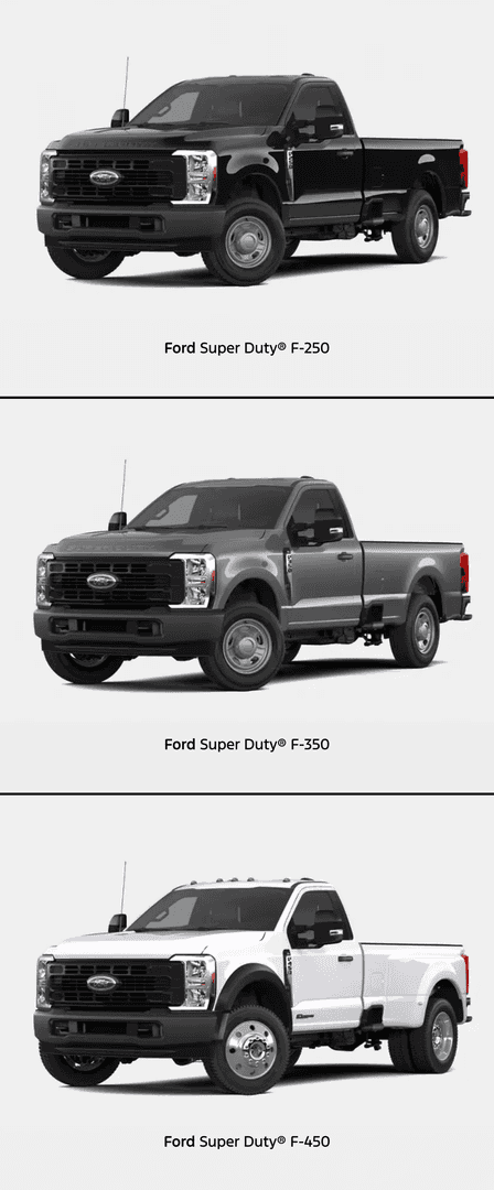 Choose Your Ford Super Duty Pickup