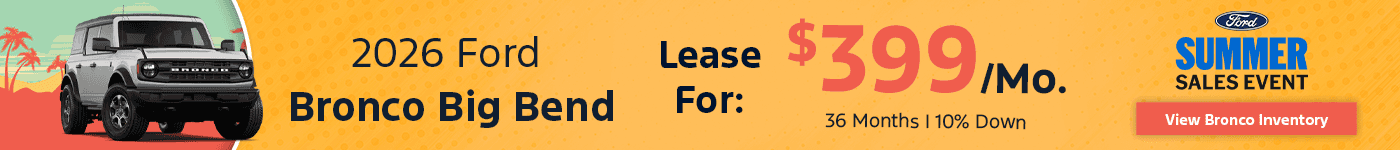 Ford Bronco Lease Offer Sacramento, CA