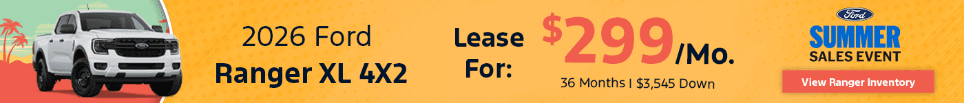 Ford Ranger Lease Offer Sacramento, CA