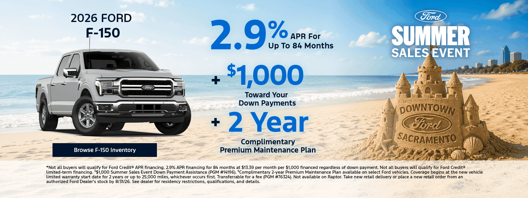 Ford F-150 Specials Offers Sacramento, CA
