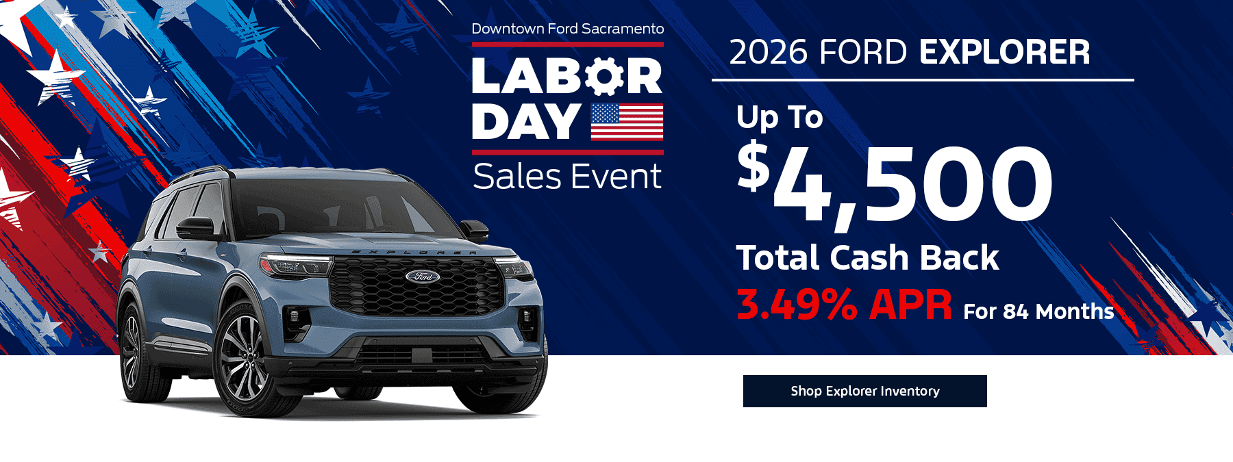 Ford Explore Special Offer Sacramento, CA