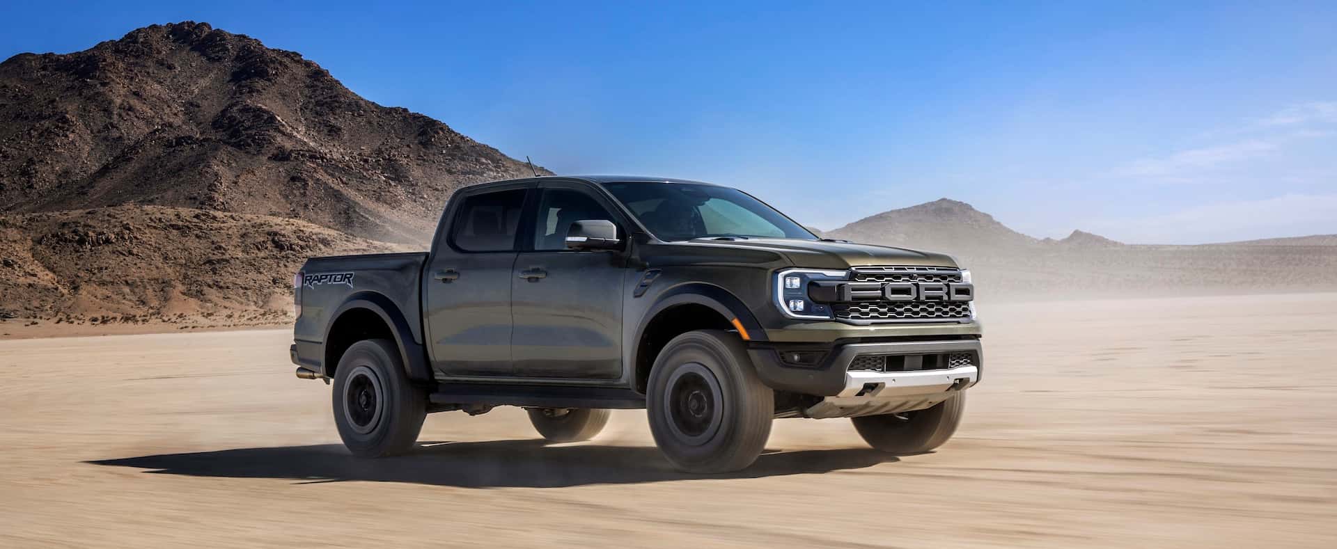 2024 Ford Ranger preproduction model shown. Available late summer 2023. Actual production vehicle may vary. Professional driver on closed course. Always consult the Owner’s Manual before off-road driving, know your terrain and trail difficult, and use appropriate safety gear.