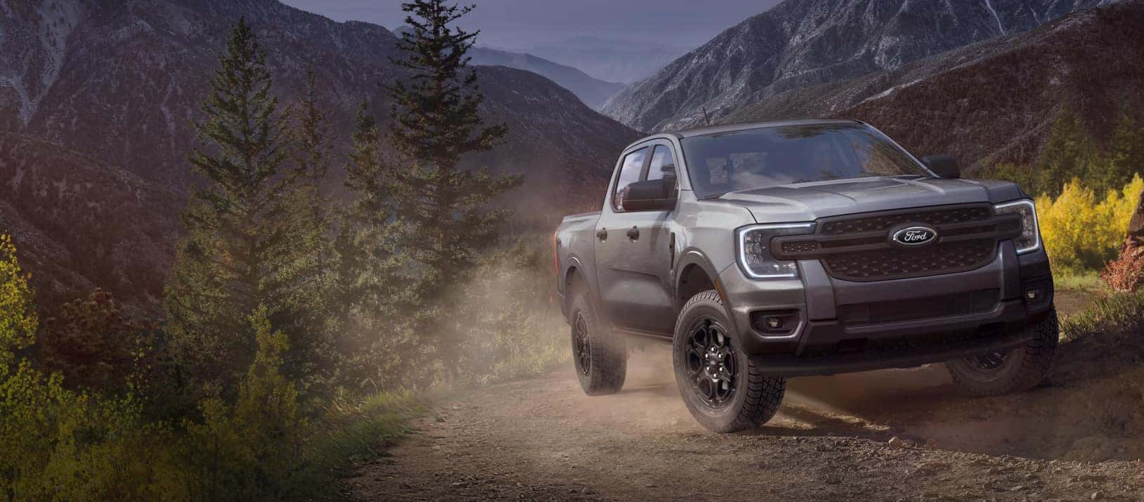 Ford Trucck driving offroad