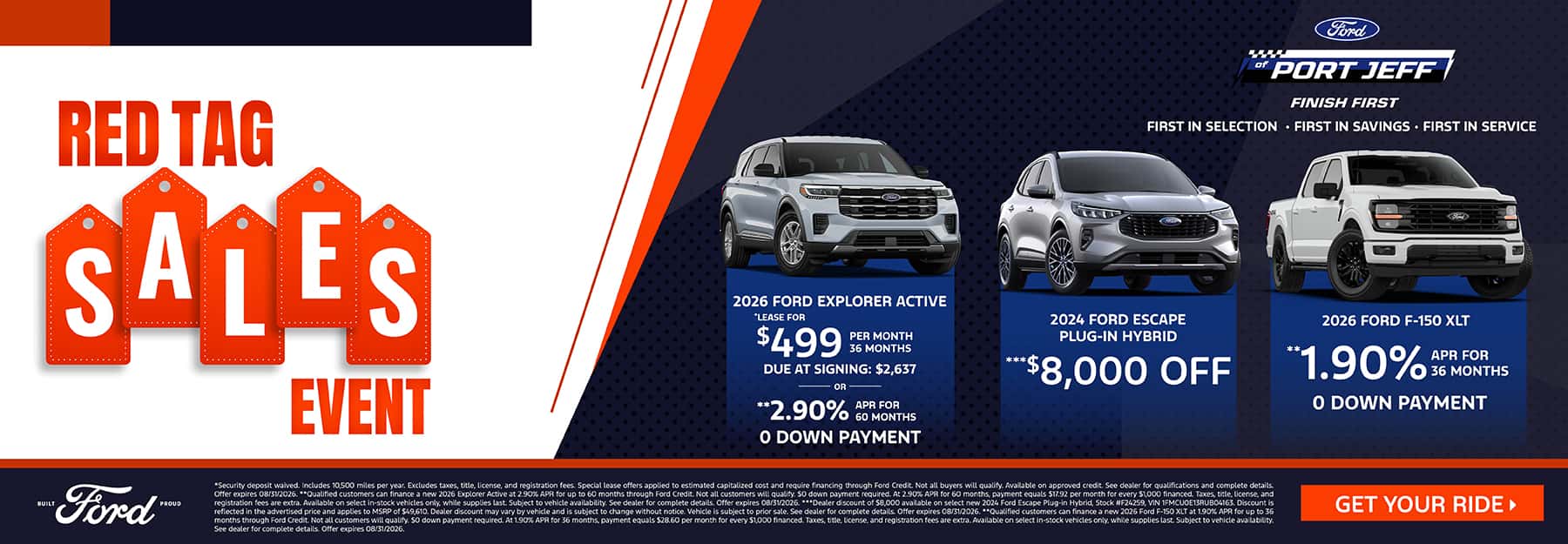 August 2026 Specials