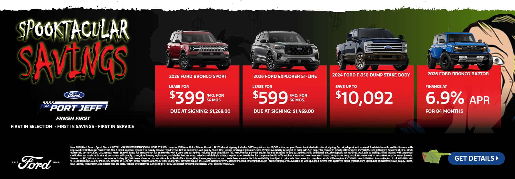 October Vehicle Specials