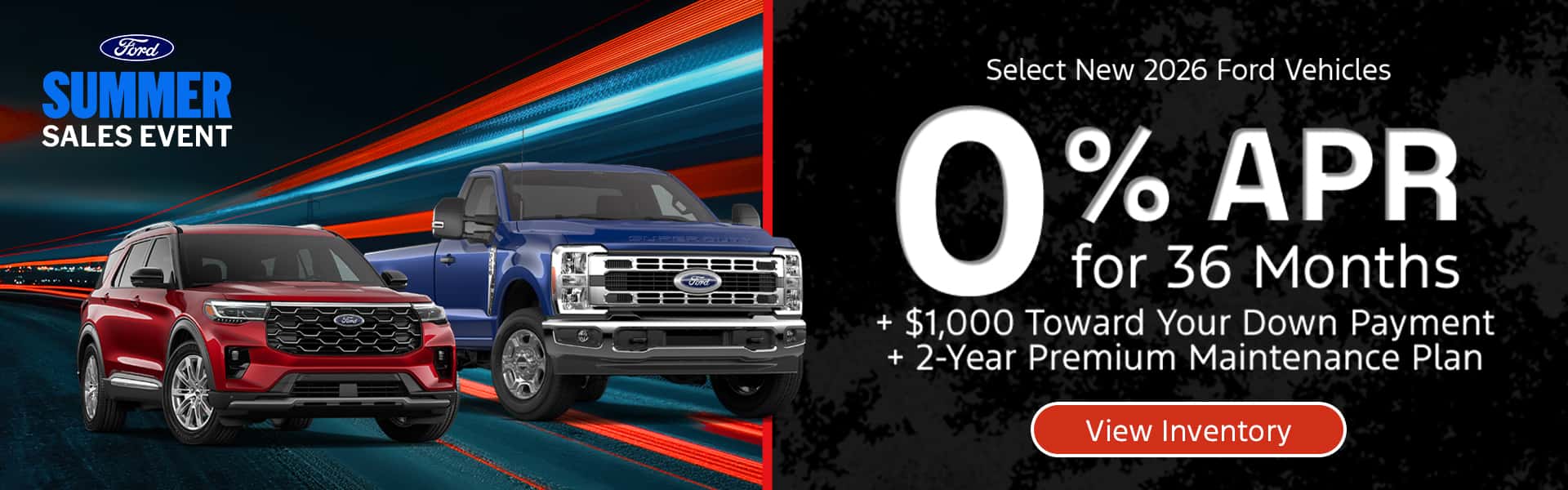 Select New 2026 Ford Vehicles