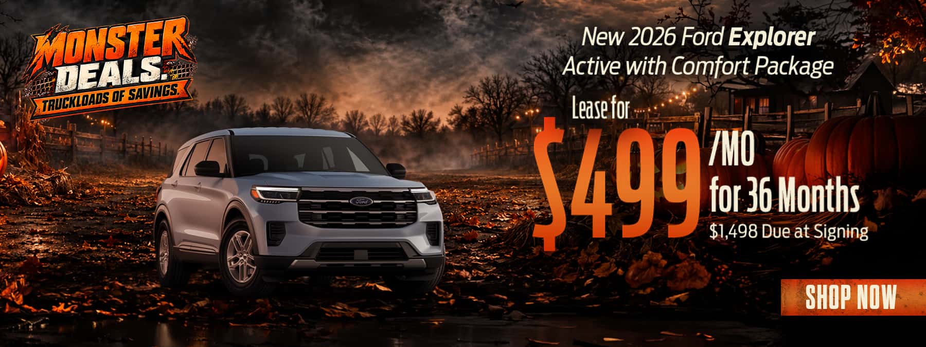 2026 Ford Explorer Active with Comfort Package