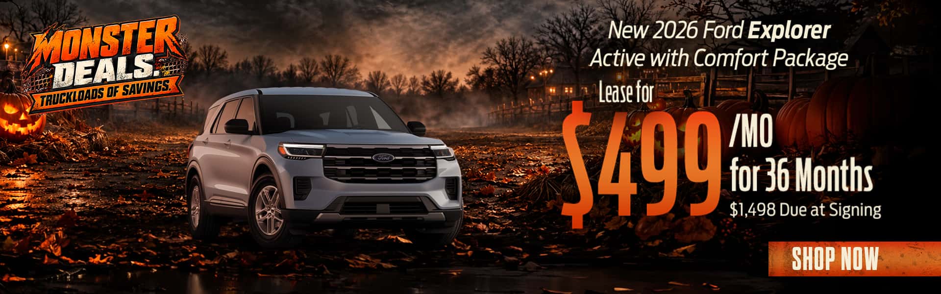 2026 Ford Explorer Active with Comfort Package