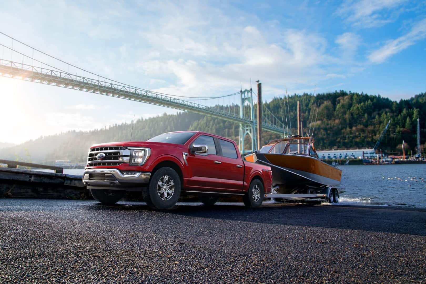 F-150 towing boat