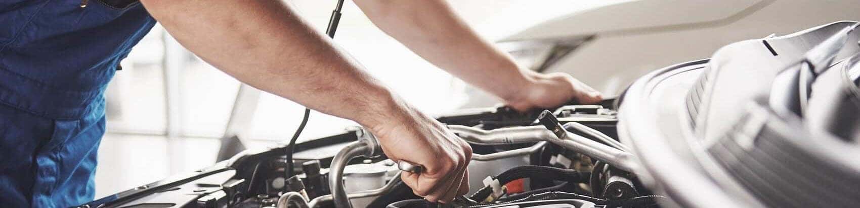 Working on a car's transmission