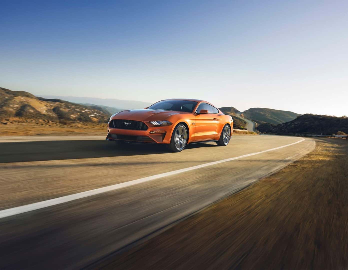 Ford Mustang drving through Wine Country