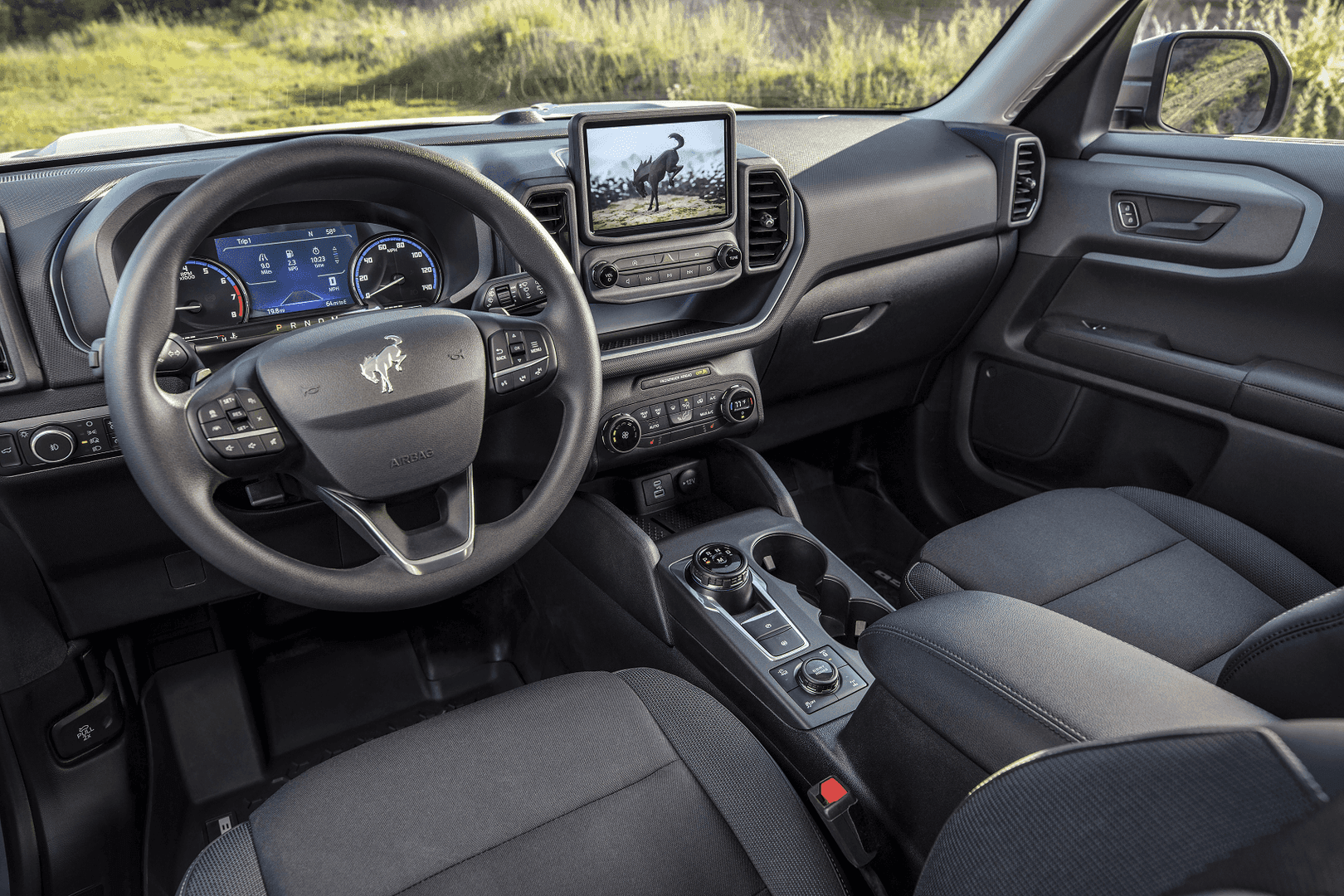 Ford Bronco interior dashboard near Upland CA - Ford and Chevrolet Comparison